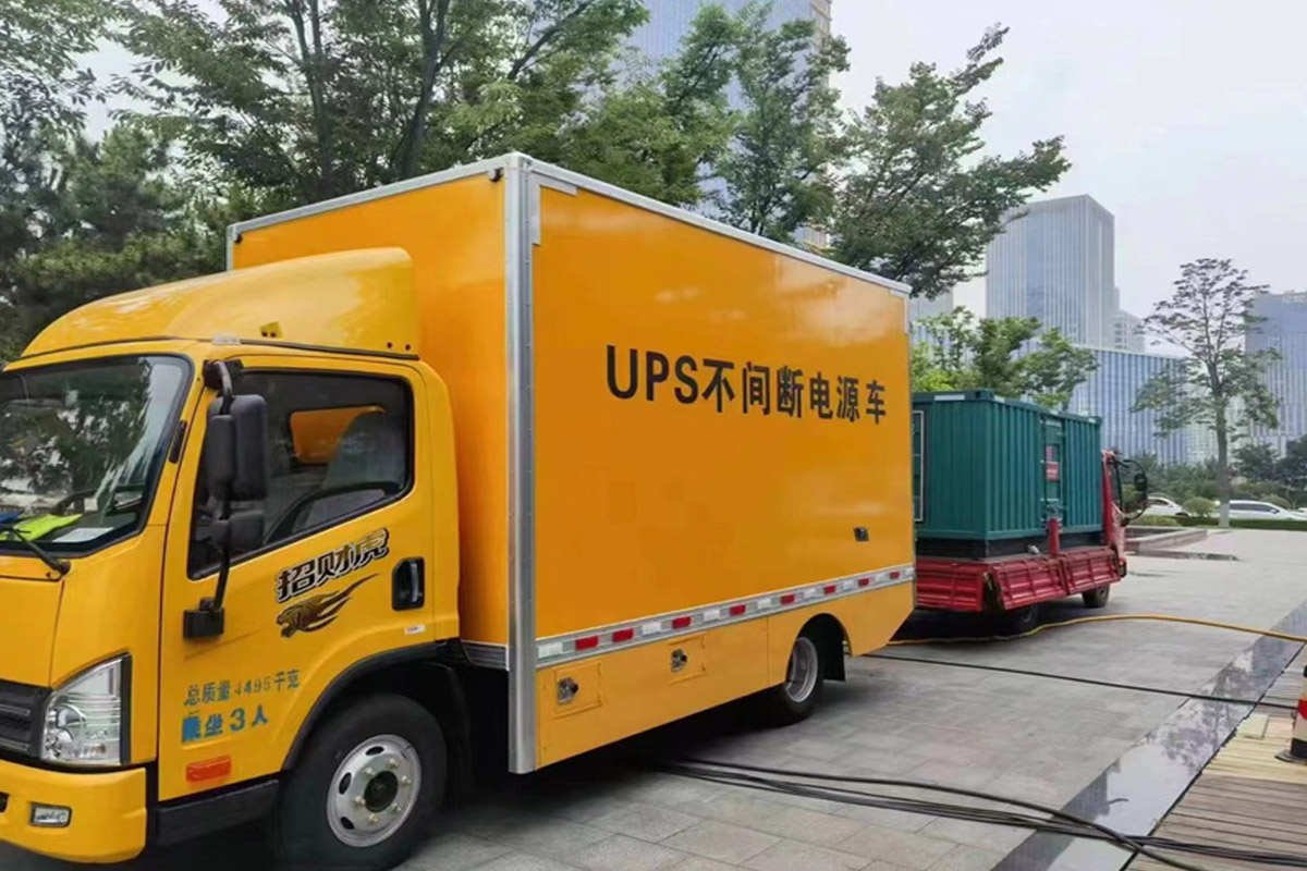 青羊发电机租赁施工现场