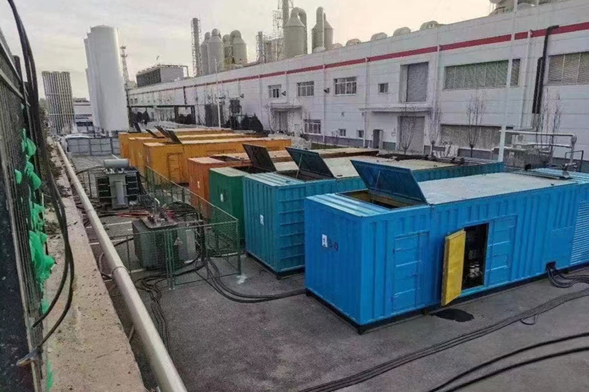 青羊发电机租赁施工现场